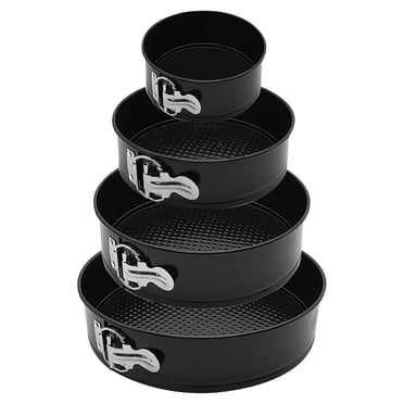 TFixol Moule à Gâteau Ensemble de Moules à Gâteau Antiadhésifs Moules à Gâteau Ronds Moule à Charnière 4 Pcs 4 Pouces 7 Pouces 9 Pouces 10 Pouces
