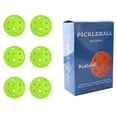 thumbnail image 2 of relayinert 6 Pcs/ensemble Balles de Pickleball Professionnelles de Rechange 40 Trous Réutilisables Balles de Pickle d'Entraînement Assorties Kit Cadeau d'Anniversaire Vert, 2 of 9