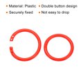 thumbnail image 4 of Unique Bargains 1.8' OD 1.4' ID Loose Leaf Rings Binder Ring, Red, 50 Count, 50 Pack, 4 of 6