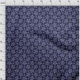 thumbnail image 4 of oneOone Velvet Navy Blue Fabric Asian Block Craft Projects Decor Fabric Printed By The Yard 58 Inch Wide, 4 of 4