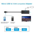thumbnail image 4 of Adaptateur de Câble Micro USB vers HDMI-compatible MHL 1080P HD pour Téléphone Android. Nice B2T5, 4 of 8