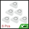 thumbnail image 2 of Unique Bargains 6 Pcs Écusson Anneau en D PVC Acier Inoxydable Forme Triangle Coussin Anneau en D Vert pour Kayak Canot Pont, 2 of 7