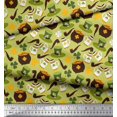 thumbnail image 3 of Soimoi Poly Georgette Fabric Coin Pot & Cups Fabric Prints by Yard 42 Inch Wide, 3 of 3