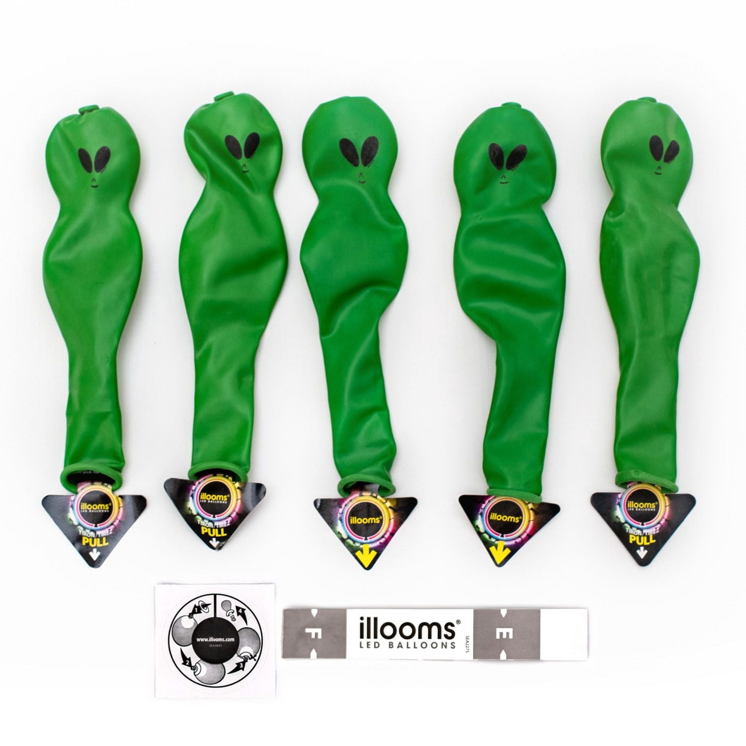 illooms Alien Super Size LED Light up Balloons