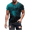 thumbnail image 1 of Chemises à Manches Courtes pour Hommes Nouvelle Mode T-Shirt 3D Impression Faisceau Ciel Manches Courtes Col Rond T-Shirt Décontracté Haut de Sport Blouses Chemises Hommes Manches Courtes, 1 of 5