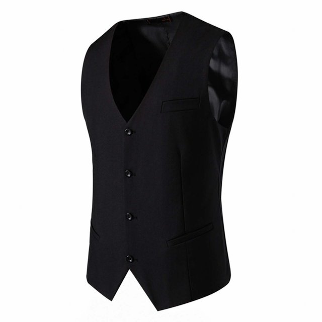 BOBOGOJP Mens Suit Jacket Business Slim Fit One Button Formal Blazer (Black,XXL)