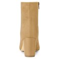 thumbnail image 3 of Unique Bargains Bottines à Talon Épais à Fermeture Éclair pour Femmes, 3 of 6