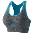 thumbnail image 3 of FAIWAD Women's 3 Pack Racerback Workout Tank Tops Basic No Underwire Athletic Stretch Padded Bralettes, 3 of 8