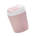 thumbnail image 1 of Trash Can Mini Flip Lid Garbage Bin Desktop Bedside Mini Flip Plastic Waste Basket for Home Living Room, Pink, 1 of 9