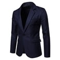 thumbnail image 1 of Blazer for Men, Men Casual Solid Fashion Button Blazer Suit Back Long Sleeves Jacket, 1 of 4
