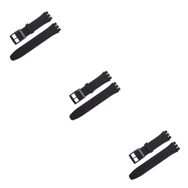 kurtrusly Silicone Watchband Adjustable Watch Accessories Wristband Easy Installment 3Set