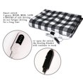 thumbnail image 3 of Electric Car Blanket 12 Volt Heated Grid Pattern with Auto-Off Timer Heat Resistance Carpet Safety Heating Rug for Cold Weather Black, 3 of 7