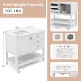 thumbnail image 3 of Gymax Bathroom Vanity Unit w/ Basin w/ Extra Wide Granite Countertop Ceramic Sink, 3 of 10
