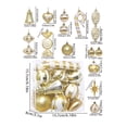 thumbnail image 3 of TopLLC 16 Pcs Christmas Tree Hanging Ornaments Set, Pre-Tied Shatterproof Plastic Assorted Baubles with Rope, Glitter Xmas Tree Decorative Pendants Christmas Decorations for Party Holiday Wedding, 3 of 6