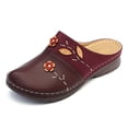 thumbnail image 2 of LSLJS Sandales et Pantoufles d'Été Grande Taille à Talon Compensé Fleur Creuse pour Femmes, Pantoufles pour Femmes, 2 of 3