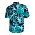 thumbnail image 4 of Pompotops Chemise à Manches Courtes à Col à Revers à Imprimé Hawaïen pour Homme en Solde, 4 of 7