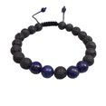 thumbnail image 1 of Bracelets Assortis de Mode Réglable Noir de Lave premium; Pierres Mates Diffuseur Bracelet Perles de Prière Femmes Accessoires Cadeaux pour Hommes Lasurite, 1 of 6