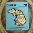 thumbnail image 1 of USA Michigan State Map Wooden Magnet Souvenir Fridge Magnet Gift, 1 of 5
