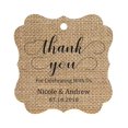 thumbnail image 1 of Darling Souvenir Custom Names Thank You For Celebrating With Us Wedding Hang Tags Personalized Party Tags-Burlap-50 Tags, 1 of 1