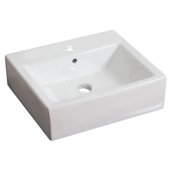 American Imaginations 21-in. W Vessel White AI-133