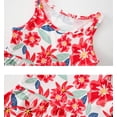 thumbnail image 4 of Robes de Printemps pour Filles Tout-Petits Enfants Filles Été Sans Manches à Imprimés Floraux Robe Décontractée de Danse Fête Robes pour Bébé Rose Vif 8 Ans-9 Ans, 4 of 5