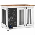 thumbnail image 1 of PawHut 39" Dog Crate Furniture Side End Table for Large Dogs w/ Blackboard, 1 of 10