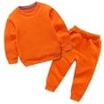 thumbnail image 1 of Sunnyoo Big Boys Outfits Solid Color Long Sleeve Pullover Sweatshirt Pants 2Pcs Clothes Set, Sizes 11-12Y, 1 of 3