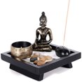 thumbnail image 1 of Buddha Statue Tea Light Candle Incense Holder Home Decoration Gift, 1 of 6