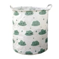 thumbnail image 3 of Linen Patterned Laundry Hamper Open Top Design for Bedroom and Bathroom Durable Breathable Fabric Storage Solution for Clothes Spacious and Stylish, 3 of 5