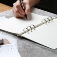 thumbnail image 4 of 1 x Transparent PVC File Folder Loose-leaf Notebook Binder Diary Scheduler School Office Supplies, 4 of 8