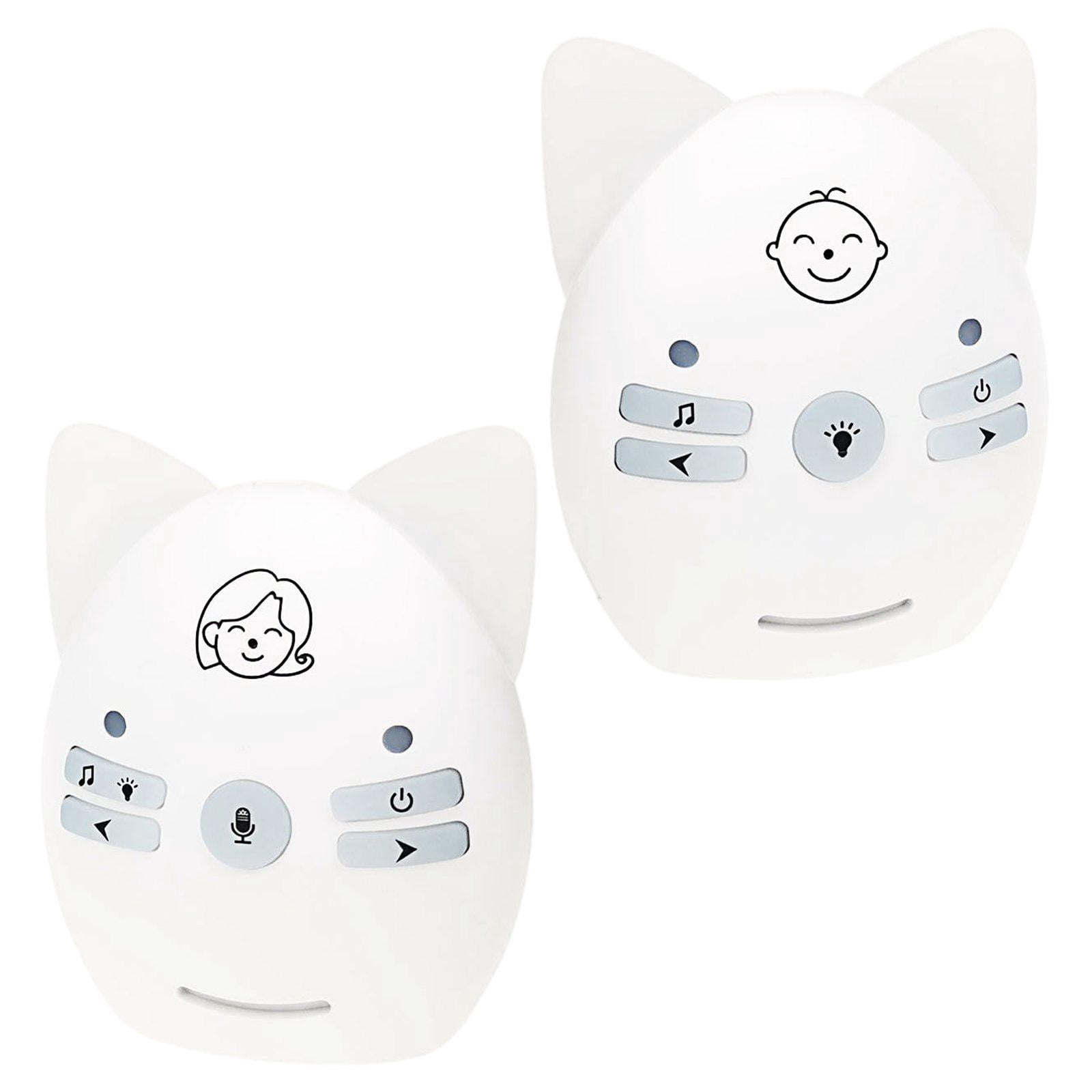 Baby Monitor Baby Portable Crystal Clear Cry Voice US Plug White US plug