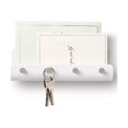 thumbnail image 1 of Key Holder for Wall Entryway Mail Holder for Wall Adhesive Key Rack for Wall with 4 Key Hook Wall Key Holder Key Hanger for Wall Mail Organizer Wall Mount for Entryway, Mudroom, Hallway, 1 of 7