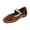 Coffee, variant on Women's Square Toe Velvet Ballet Flats Lightweight Loafers Rhinestone Pearl Strap Mary Jane Stylish Retro Party Dress Shoes Silver Size 9
