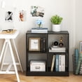 thumbnail image 2 of Costway 4-Cube Bookcase Floor Open Wooden Bookshelf Storage Cabinet Toy Organizer Black, 2 of 10