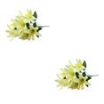 thumbnail image 3 of mmirethe Low Maintenance Artificial Lilium Flower Realistic Appearance And Long-lasting yellow 2Set, 3 of 6