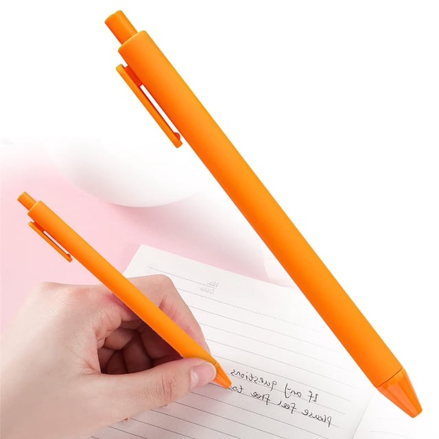 Meiiso Stylo Confort Orange - Fournitures de Bureau Rétractables, Liquidation d'Inventaire Importante Achat Éclair