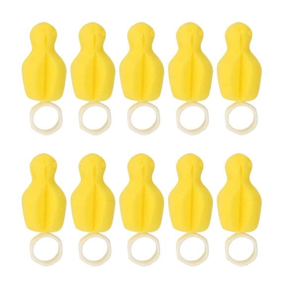 10 Pcs Brosses-Éponges pour Biberon, Outils de Nettoyage pour Tétine, 3,35 X 1,57 Po, Jaune