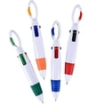 thumbnail image 4 of ZTTD Stylo-Bille Rétractable Shuttle 4-en-1 Multicolore avec Mousqueton - 1 Unité, 1,0 mm, Stylo-Bille Rétractable Multicolore 4 Couleurs pour Fournitures de Bureau et de Maison (Rouge), 4 of 9