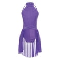 thumbnail image 3 of Yartina Robe de Danse Ballet Sans Manches pour Filles, Robe Justaucorps Moderne Contemporaine Violette 6, 3 of 7