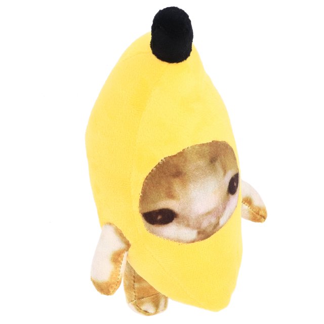 Banana Cat Plush Toy, Premium Fabrics, Fine Craftsmanship, Stress Relief, Multipurpose, Suitable for Home Decor, Gift
