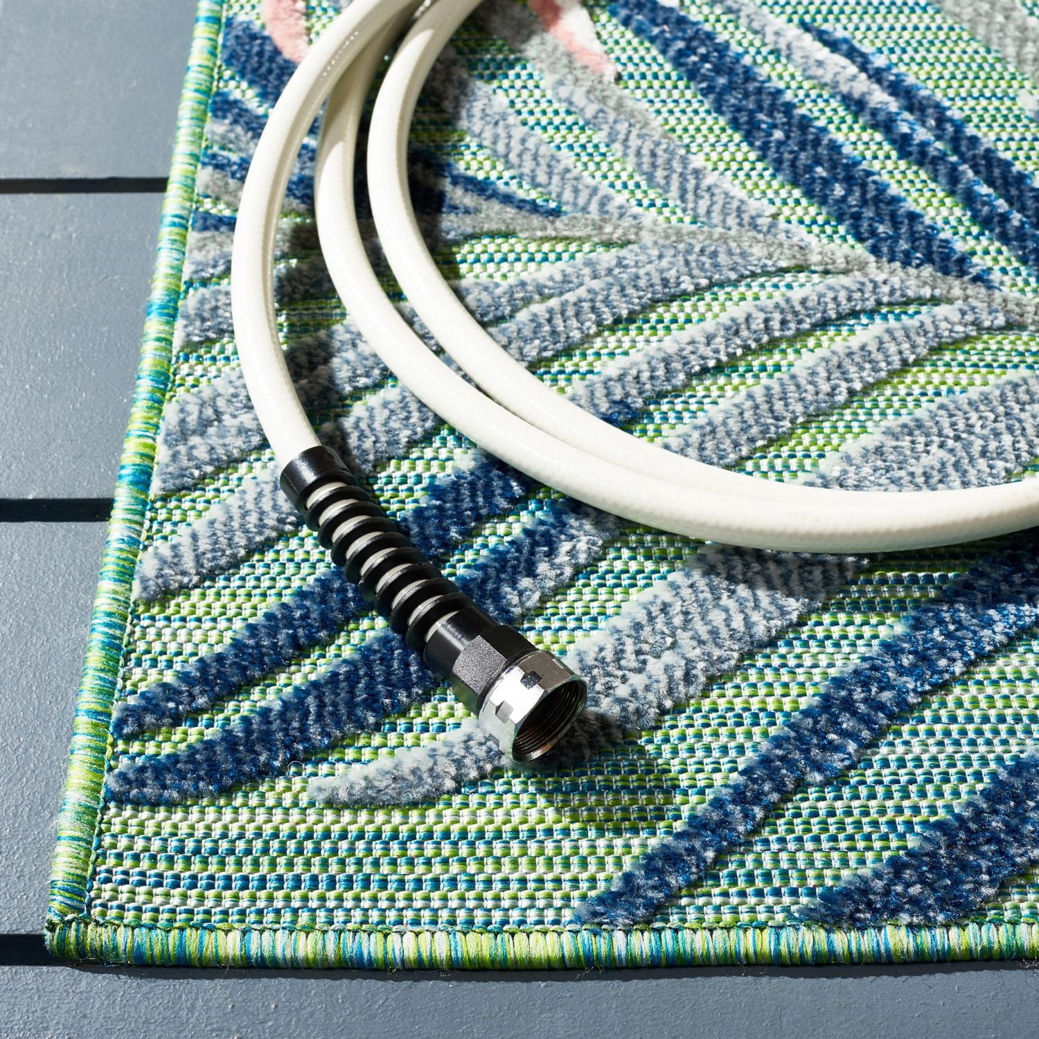 SAFAVIEH Cabana Oakley Floral Vines Outdoor Area Rug