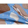 thumbnail image 4 of oneOone Rayon Brown Fabric Food Sewing Material Print Fabric By The Yard 56 Inch Wide, 4 of 4