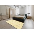 thumbnail image 4 of Ahgly Company Indoor Rectangle Abstract Mustard Yellow Oriental Area Rugs, 5' x 8', 4 of 6