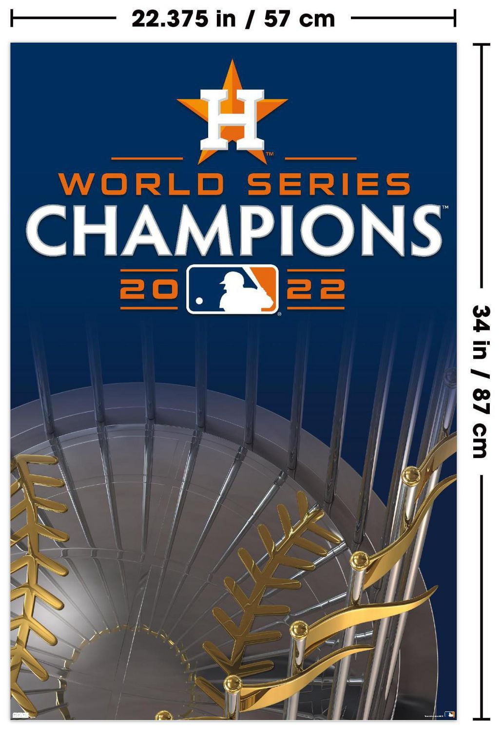 MLB Houston Astros - 2022 World Series Team Logo Wall Poster, 22.375" x 34"