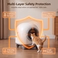 thumbnail image 3 of Homall Self Cleaning cat Litter Box with App Control, Automatic Cat Litter Box for Multiple Cats with Safety Protection/A Complimentary Garbage Bag, 3 of 9