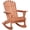 Teak, variant on Outsunny Wooden Adirondack Rocking Muskoka Chair with Slatted Wooden Design, Fanned Back and Classic Rustic Style, Red