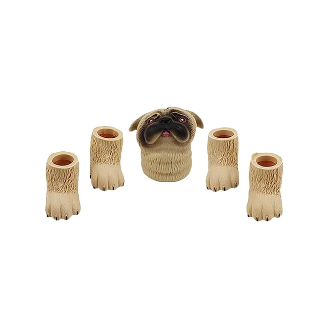 TIELUTT 5PCS/Set Cute Animal Finger Hand Novelty for Kidss Birthday Party Folktale Puppets Finger Hoard Braiding Finger Rods for Puppets Three Finger
