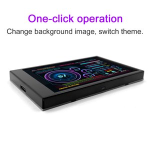 Moniteur,Rotation Dual Usb Type-c Ajout à l'écran 3.5 Ips écran Dual moniteur écran Duel type-c Ips affichage Itx Pc moniteur Dual Usb Itx Pi ordinateurs à Dazzduo écran