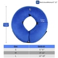 thumbnail image 3 of Protective Inflatable Dog Collar, Soft Pet Recovery E-Collar Cone for Small Medium Large Dogs, Designed to Prevent Pets from Touching Stitches, Wounds and Rashes, Does Not Block Vision, 3 of 3