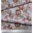 thumbnail image 3 of Soimoi Rayon Fabric Coins Vintage Decor Fabric Printed Yard 56 Inch Wide, 3 of 3